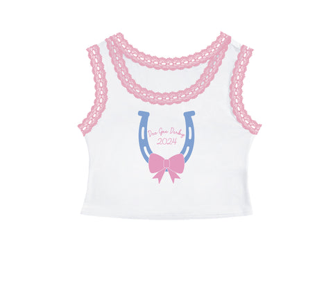 California State Polytechnic Institute - SLO Delta Gamma Opal White Tank | PO 10211