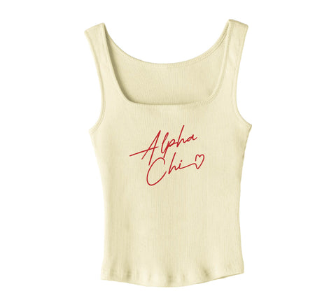 With Love Yellow Sorority Tank