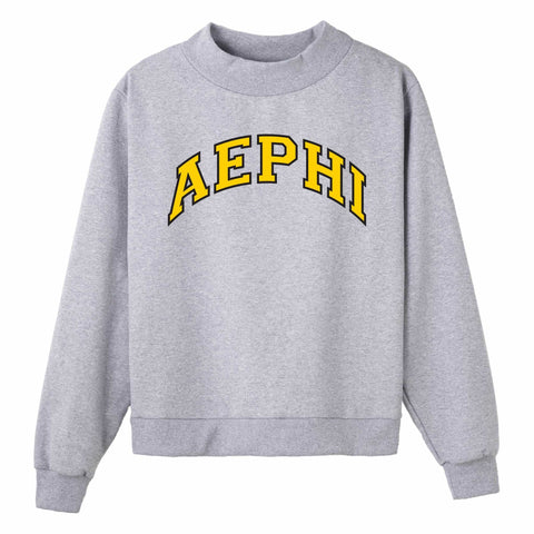 Gold and Black Campus Colors Sorority Mock Neck