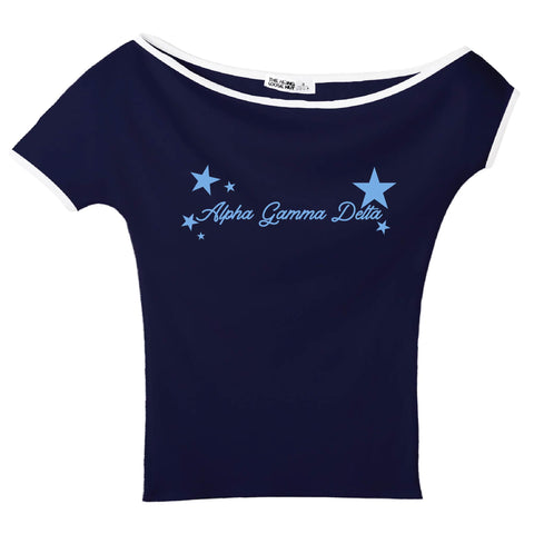 Sweet Dreams Navy Sorority Marina Top