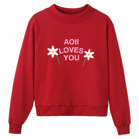 Rooting For You Sorority Mock Neck