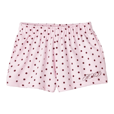 Spotted Essential Embroidered Sorority Pink Shorts