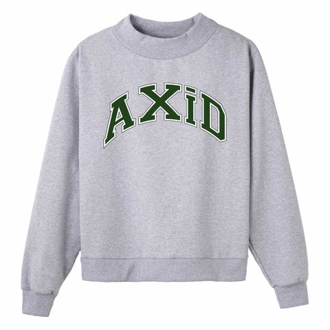 Green Campus Colors Sorority Mock Neck