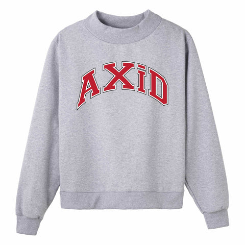Crimson Campus Colors Sorority Mock Neck