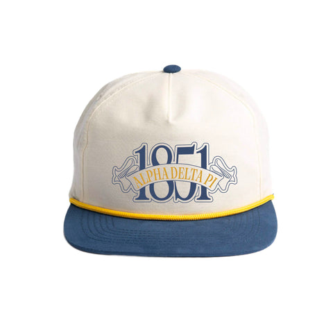 Blue Ribbon Embroidered Sorority Rope Hat (Bulk Order)