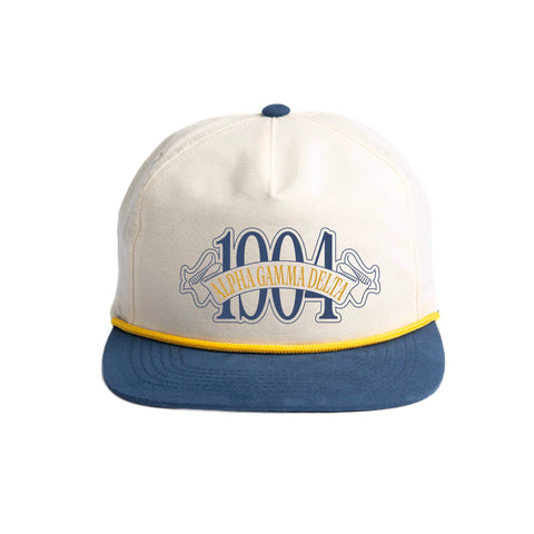 Blue Ribbon Embroidered Sorority Rope Hat (Bulk Order)