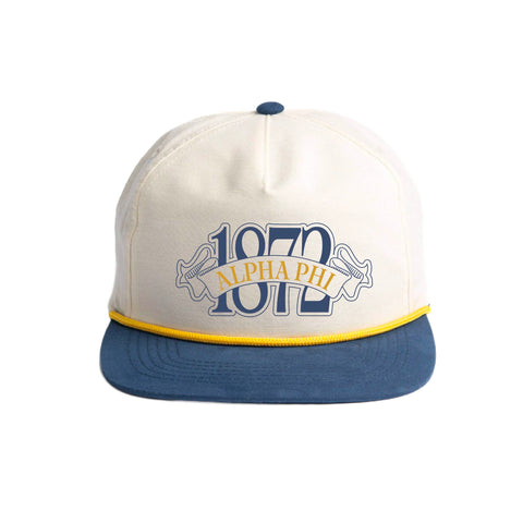Blue Ribbon Embroidered Sorority Rope Hat (Bulk Order)