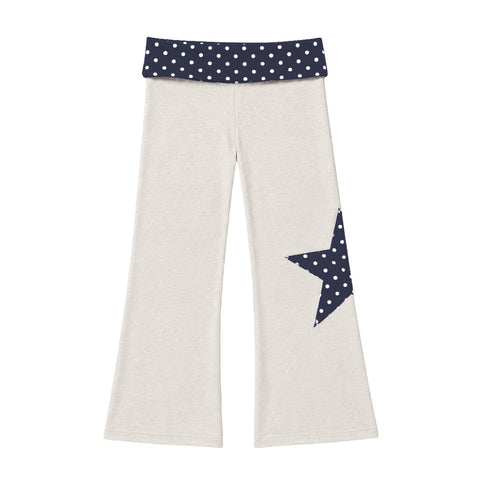 Polka Dot Foldover Pants