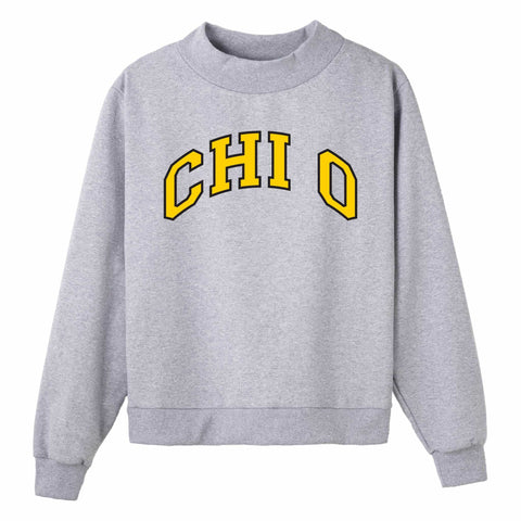 Gold and Black Campus Colors Sorority Mock Neck