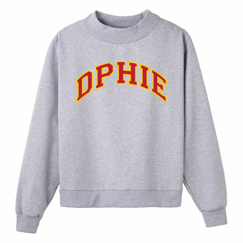 Crimson and Gold Campus Colors Sorority Mock Neck