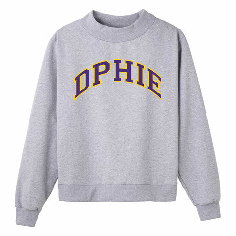 Purple and Gold Campus Colors Sorority Mock Neck