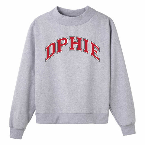 Crimson Campus Colors Sorority Mock Neck