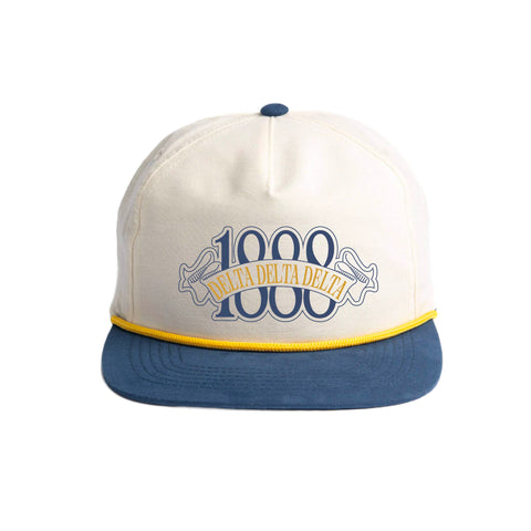 Blue Ribbon Embroidered Sorority Rope Hat (Bulk Order)