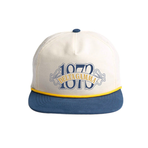 Blue Ribbon Embroidered Sorority Rope Hat (Bulk Order)
