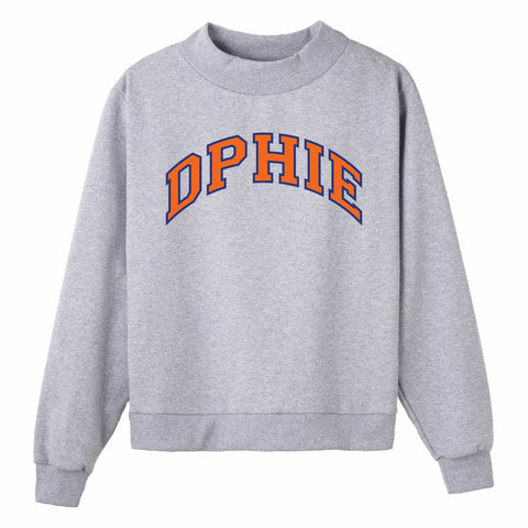 Blue and Orange Campus Colors Sorority Mock Neck