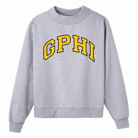 Gold and Black Campus Colors Sorority Mock Neck