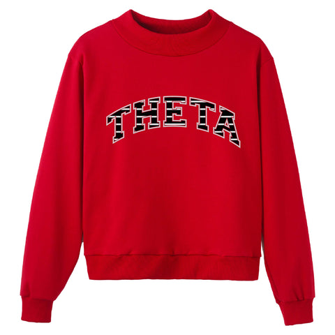Red Up Sorority Mock Neck