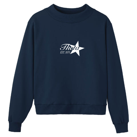 Written in the Stars Navy Sorority Mock Neck