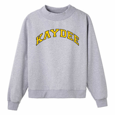 Gold and Black Campus Colors Sorority Mock Neck