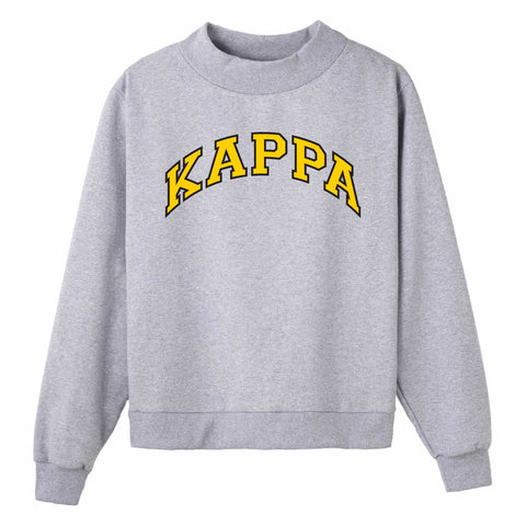Gold and Black Campus Colors Sorority Mock Neck
