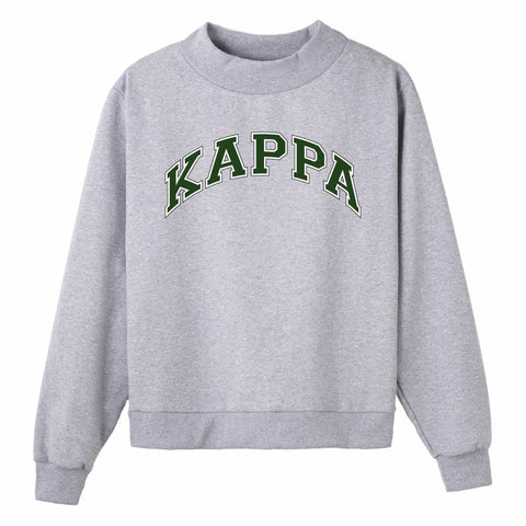Green Campus Colors Sorority Mock Neck