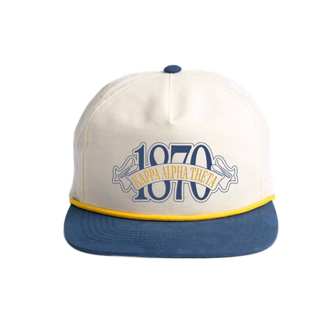 Blue Ribbon Embroidered Sorority Rope Hat (Bulk Order)