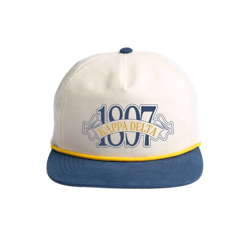 Blue Ribbon Embroidered Sorority Rope Hat (Bulk Order)