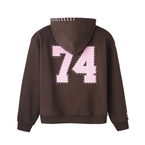 Silver Studded Hoodie