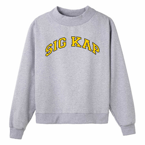 Gold and Black Campus Colors Sorority Mock Neck