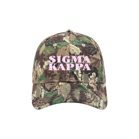 Classic Camo Embroidered Sorority Hat