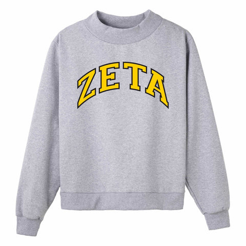 Gold and Black Campus Colors Sorority Mock Neck