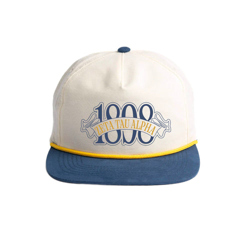 Blue Ribbon Embroidered Sorority Rope Hat (Bulk Order)