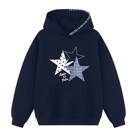 Alpha Xi Delta Orbiter Hood Stitch Sorority Hoodie