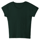 Venice Tee, full-length fitted cap sleeve baby tee in Camp Cutie color