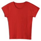 Venice Tee, full-length fitted cap sleeve baby tee in Cherry Whisper color
