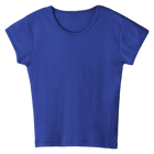 Venice Tee, full-length fitted cap sleeve baby tee in Lazuli Lover color