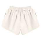 Miami Shorts, custom mid-rise fleece sweat shorts in Oat Milk Please color