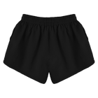 Miami Shorts, custom mid-rise fleece sweat shorts in Onyx Black color
