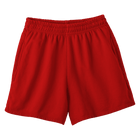 San Clemente Shorts, custom high-rise fleece sweat shorts in Cherry Whisper color