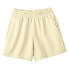 San Clemente Shorts, custom high-rise fleece sweat shorts in Sandy Chic color