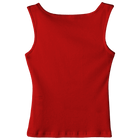 Santa Cruz Tank, custom full-length fitted tank top with boat neck in Cherry Whisper color